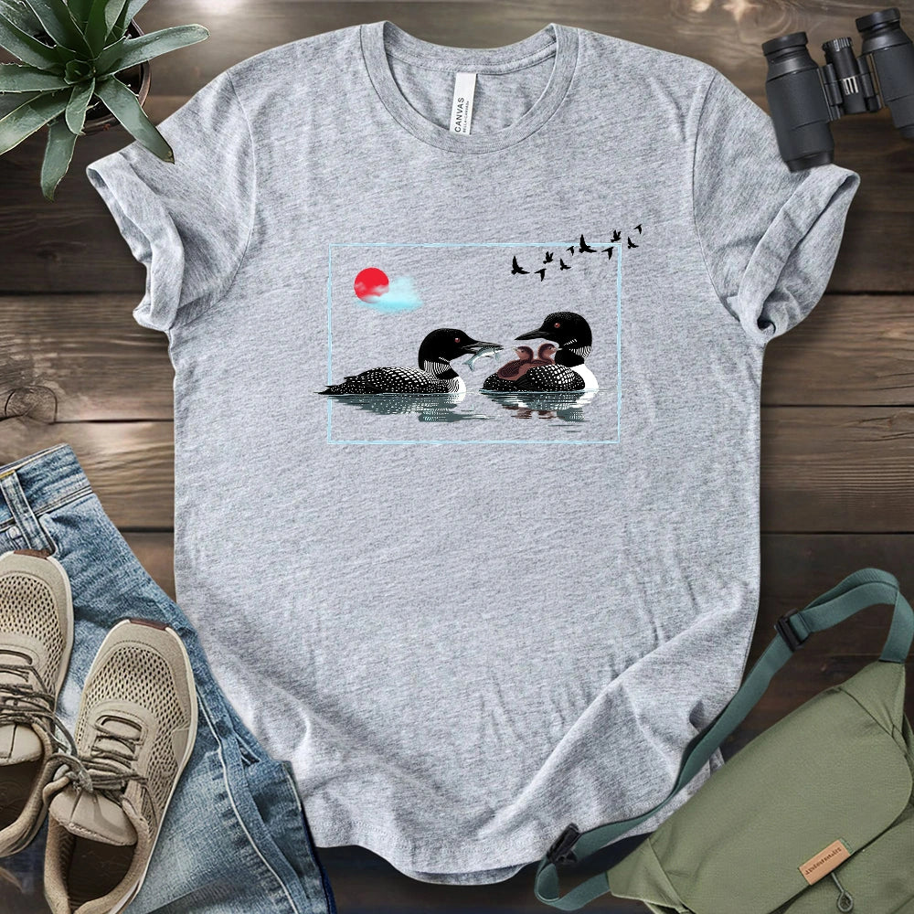 Loon Family T-shirt