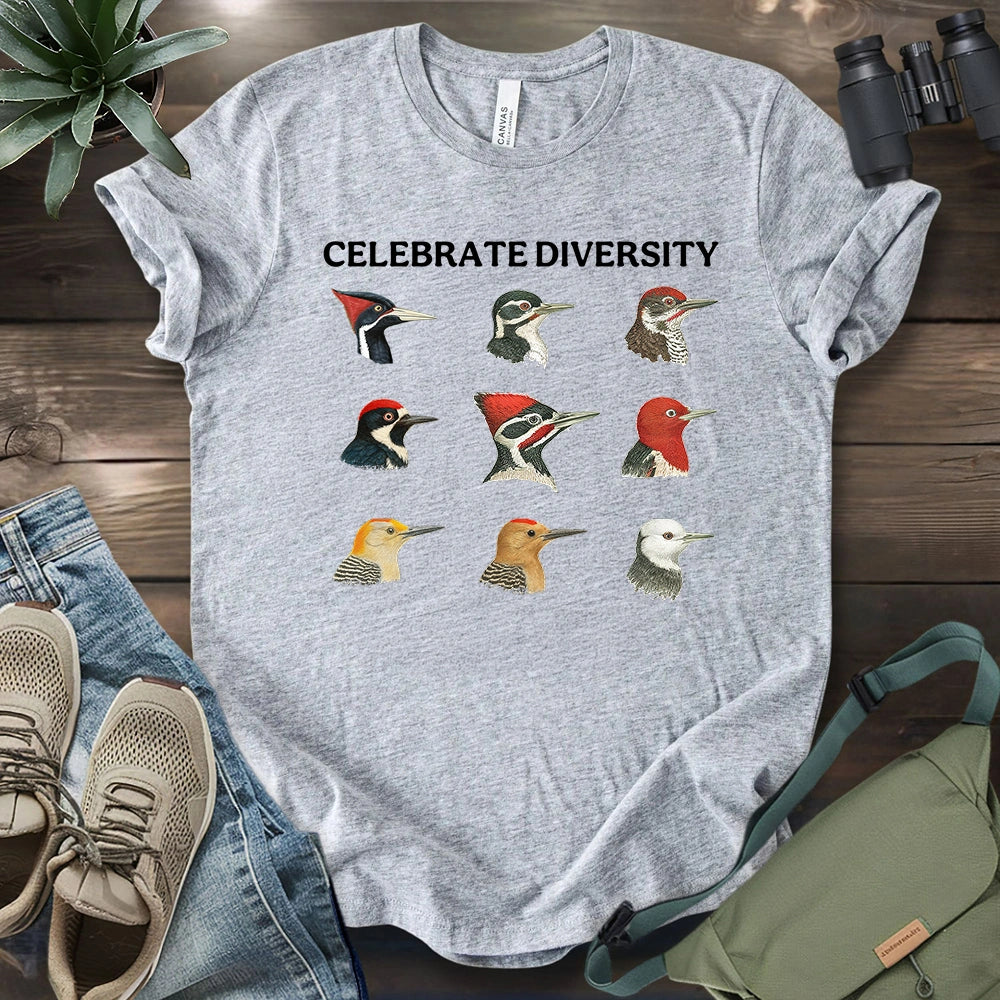 Woodpecker Diversity T-shirt