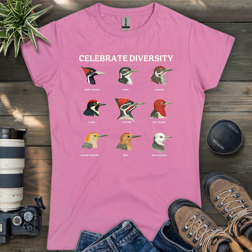 Woodpecker Diversity Women's T-shirt