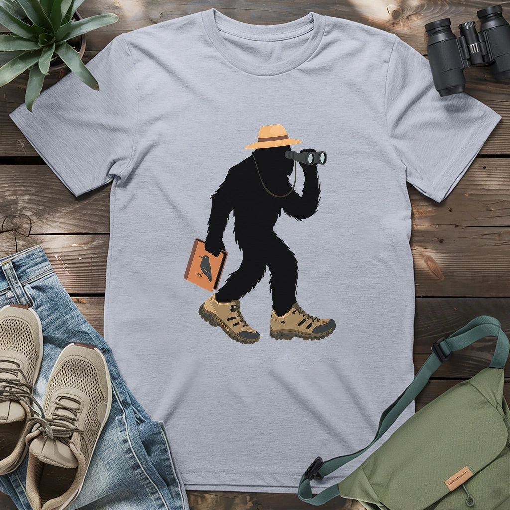 Bird Watching Bigfoot T-shirt