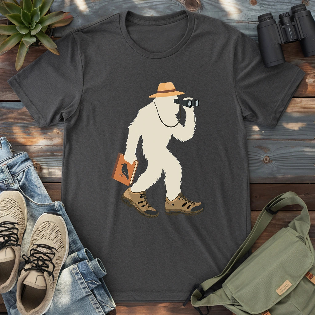 Bird Watching Bigfoot T-shirt