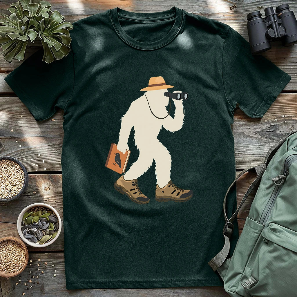 Bird Watching Bigfoot T-shirt