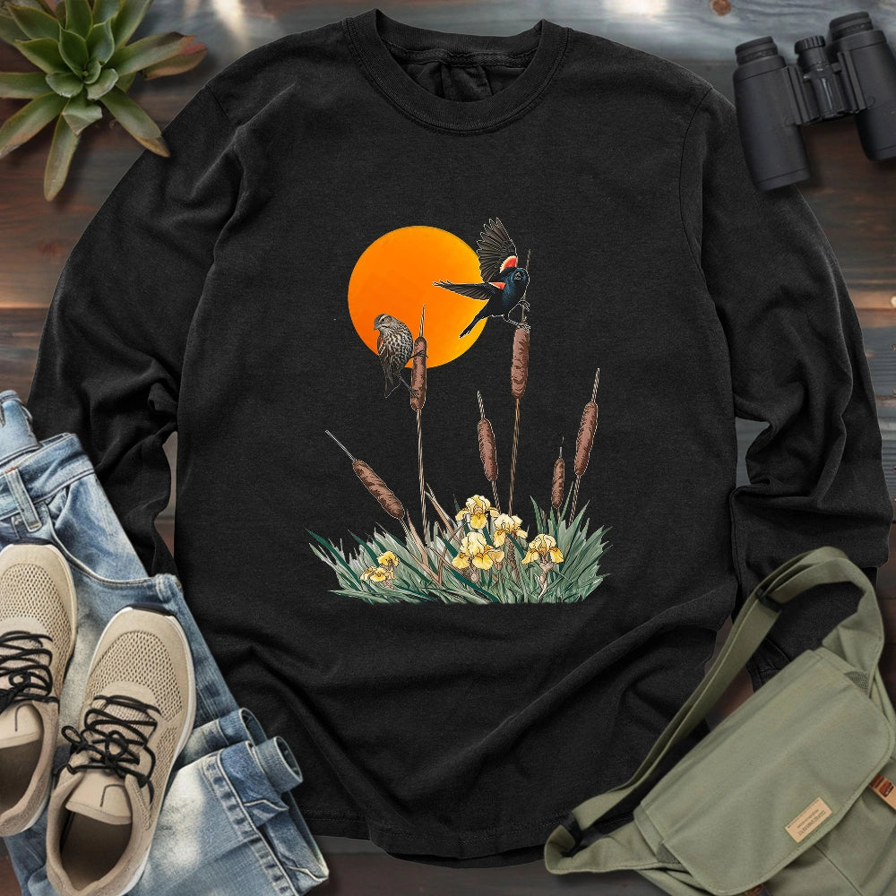 A Couple Of Red-winged Blackbird Long Sleeve T-shirt