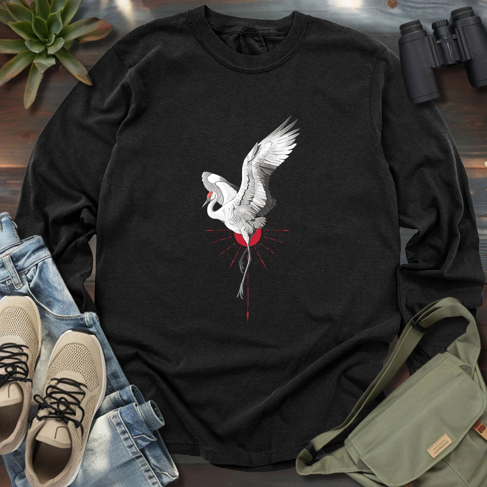 Celestial Crane Long Sleeve T-shirt