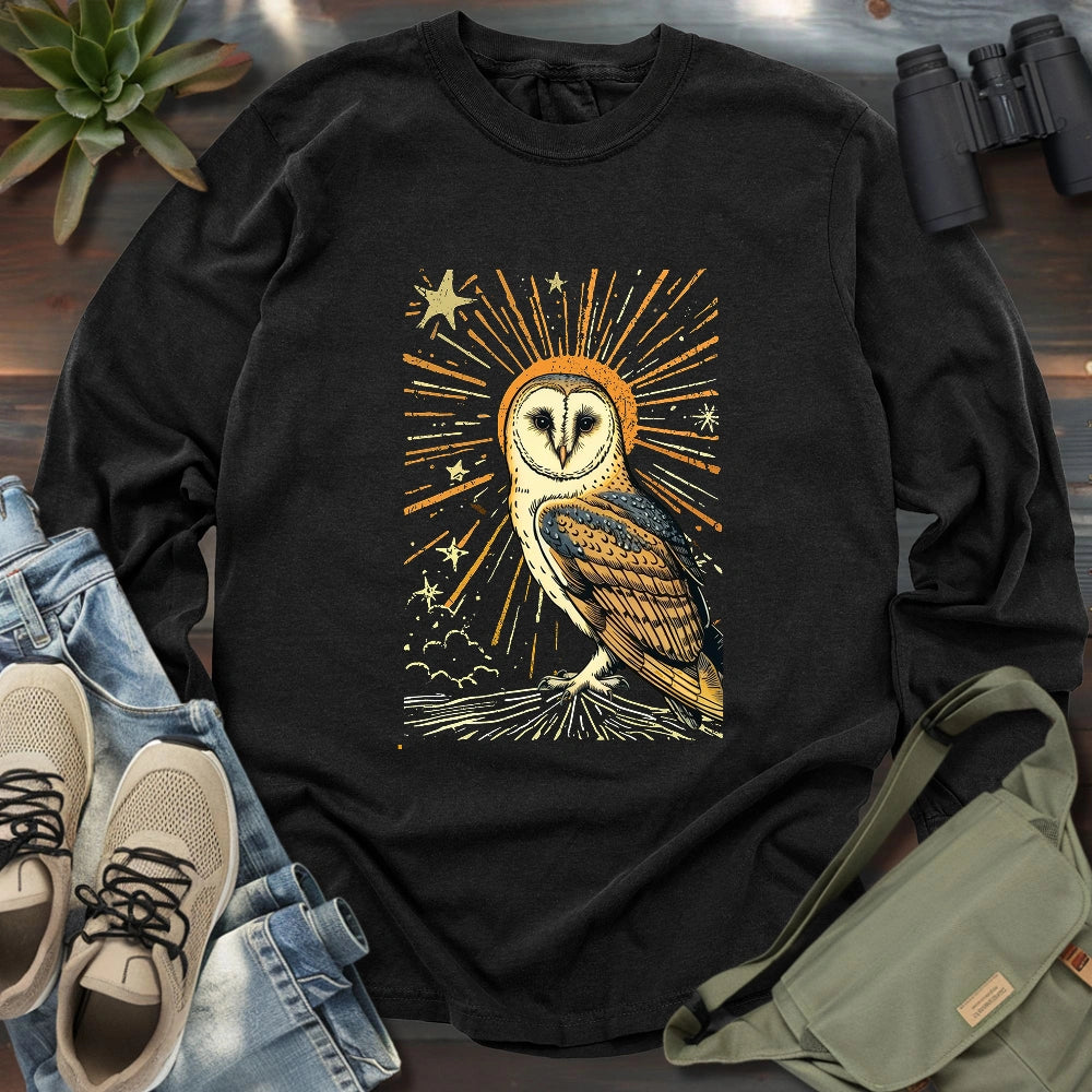 Godliness Barn Owl Long Sleeve T-shirt