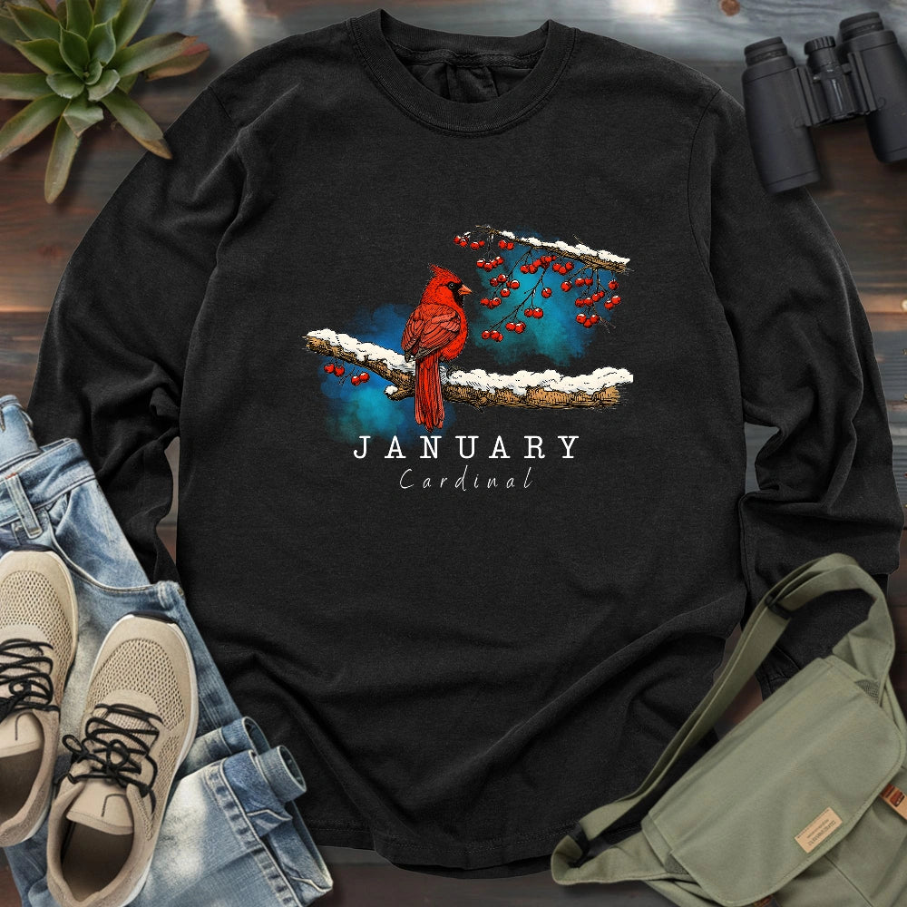 January Cardinal Long Sleeve T-shirt