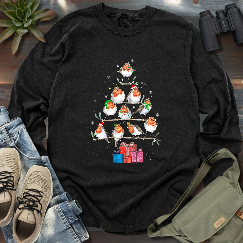 Merry Robinmas Long Sleeve T-shirt