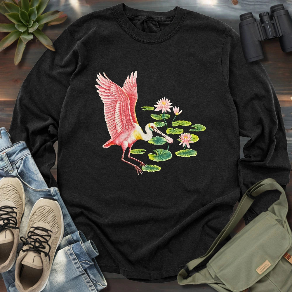 Roseate Spoonbill Long Sleeve T-shirt