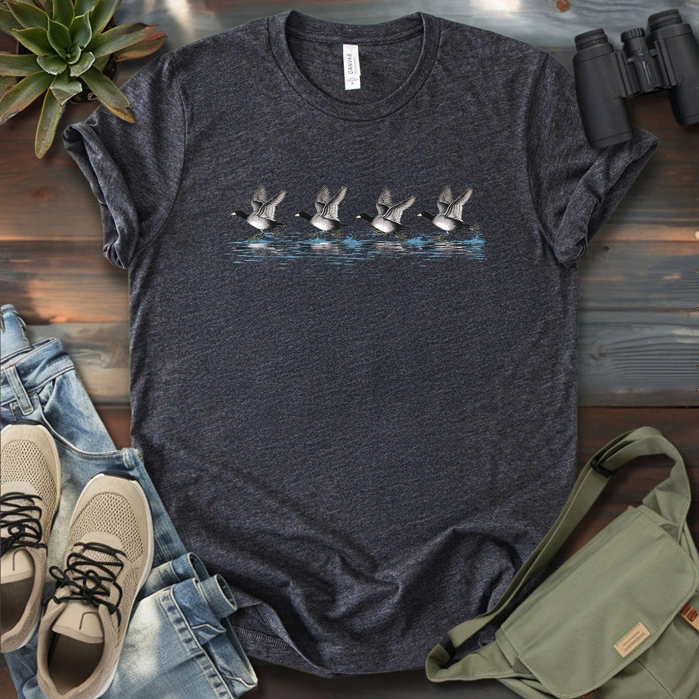 American Coot Running On Water T-shirt