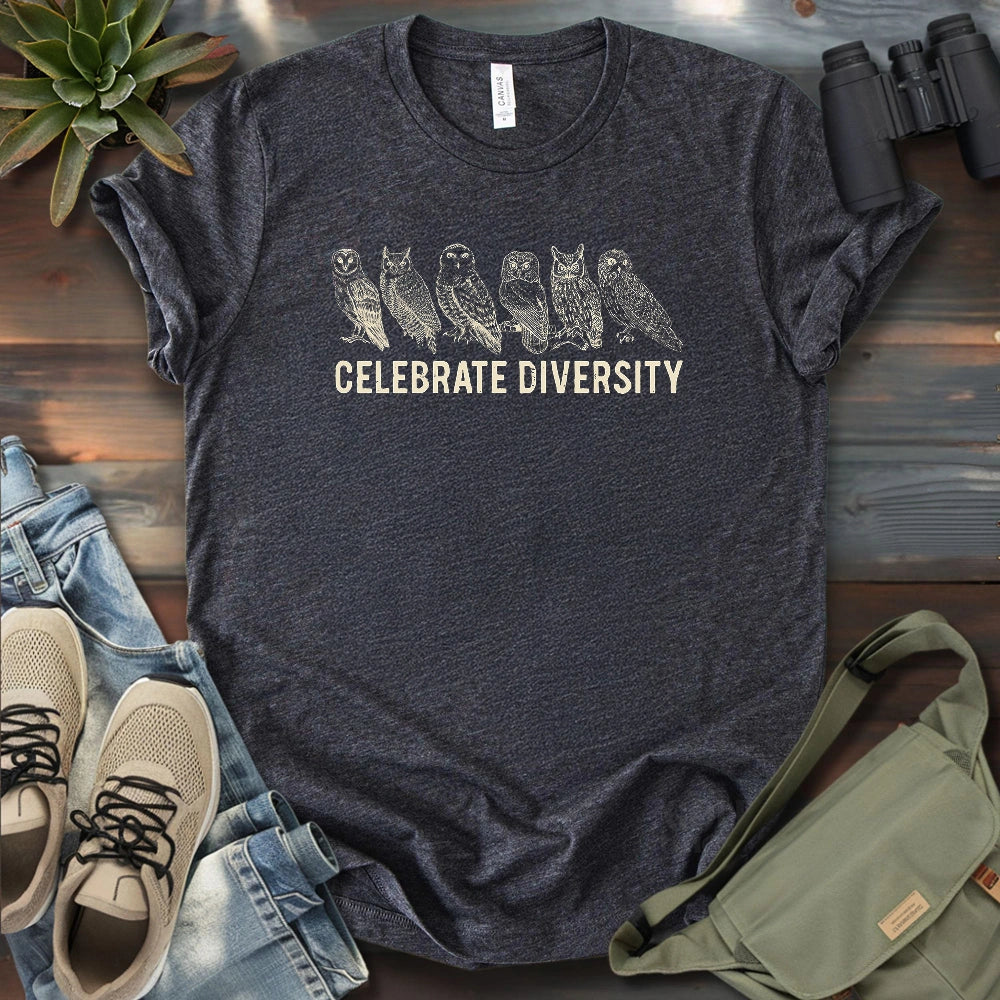Celebrate Owl Diversity T-shirt