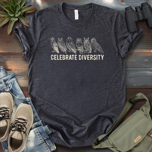 Celebrate Owl Diversity T-shirt
