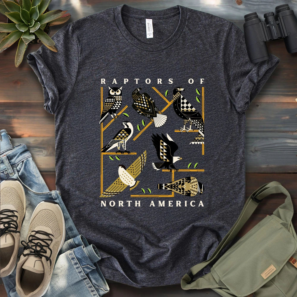 Geometric Raptors Of America T-shirt