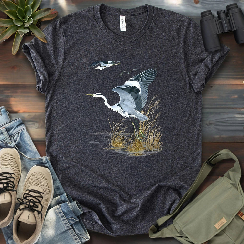 Grace of the Heron T-shirt