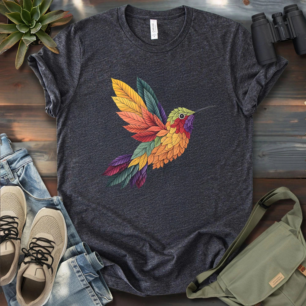 Hummingbird Made By Leaves T-shirt