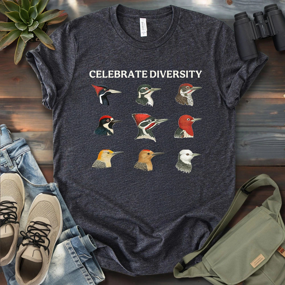 Woodpecker Diversity T-shirt
