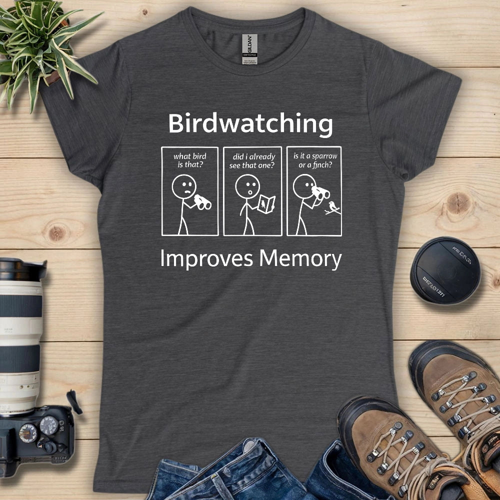 Birdwatching Improve Memory Women's T-shirt