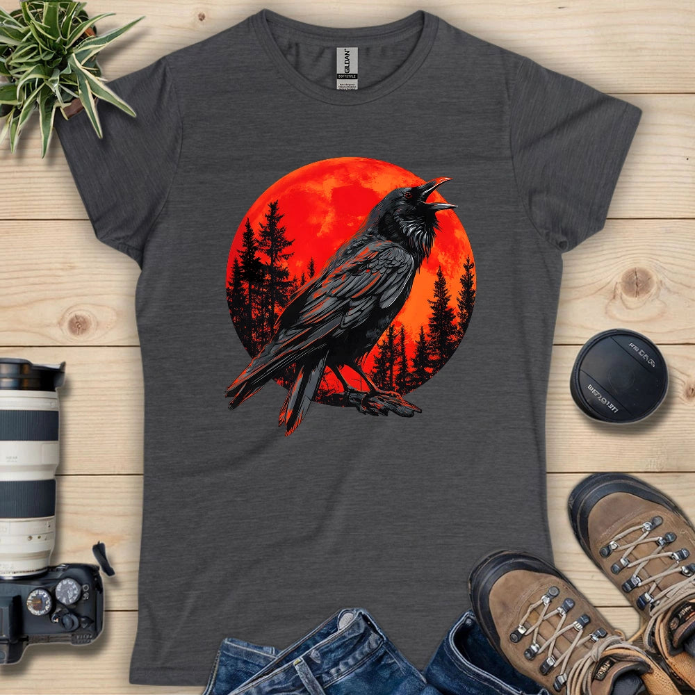 Blood Moon Raven Women's T-shirt