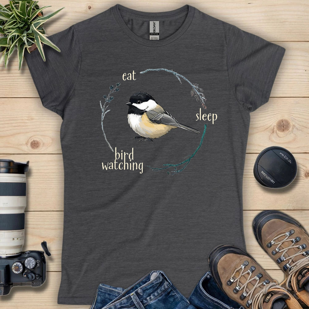 Eat, Sleep, Birdwatching, Repeat Women's T-shirt