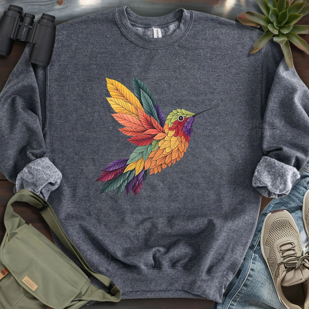 Hummingbird Made By Leaves Sweatshirt