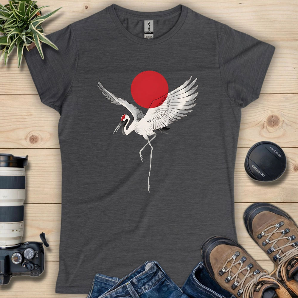 Japan Sun Crane Women's T-shirt