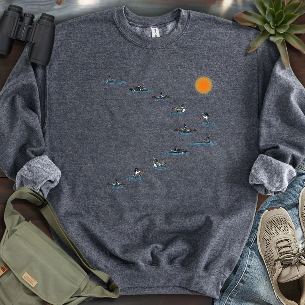 Loons Dancing - Sunset Sweatshirt