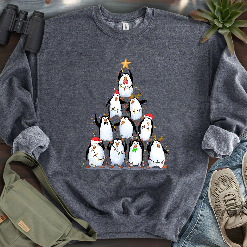 Penguin Christmas Tree Sweatshirt