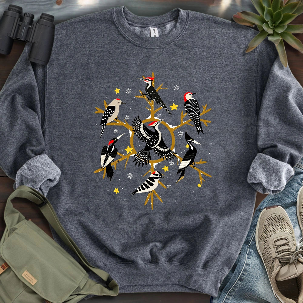 Snowflake of Woodpeckers Sweatshirt