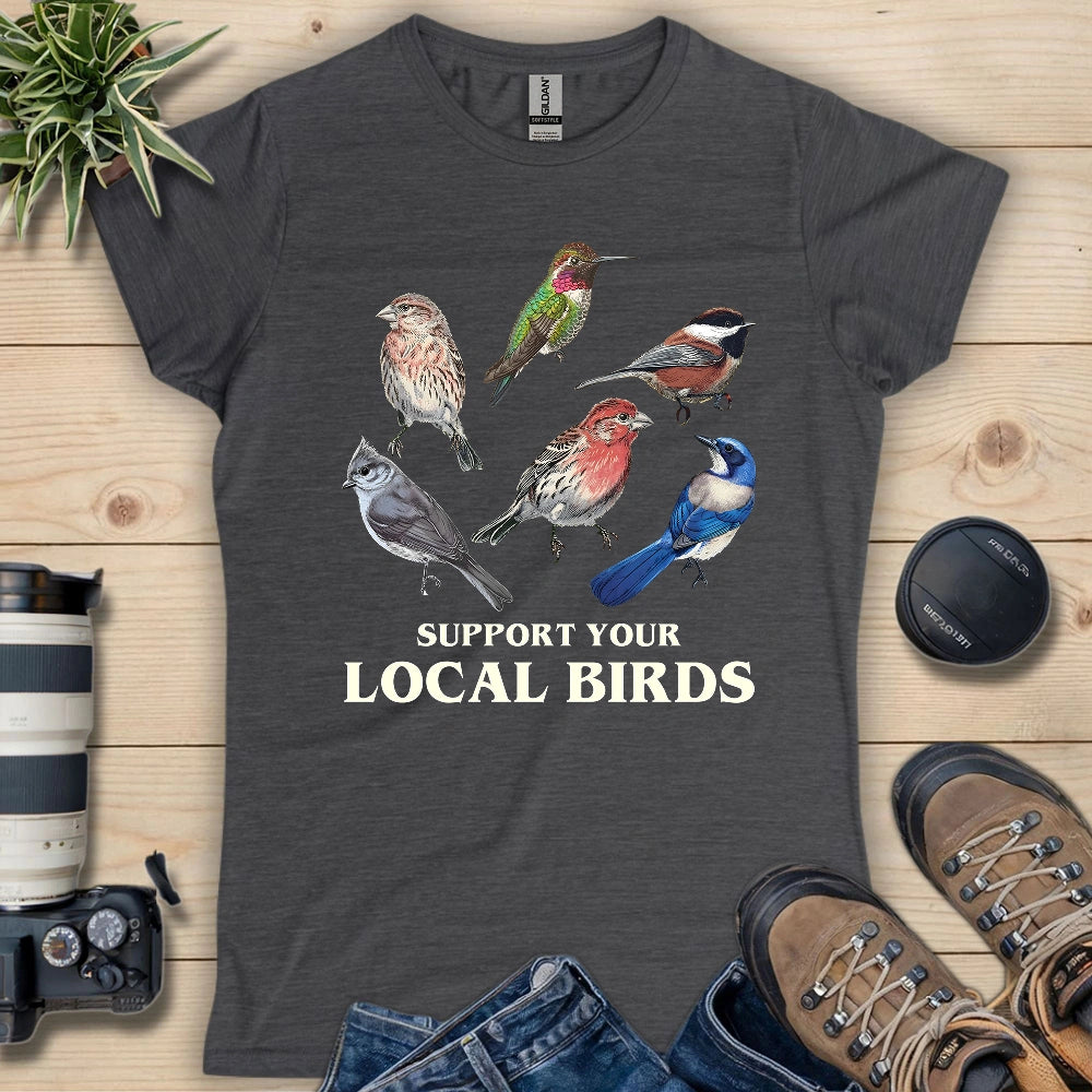 Support California Backyard Birds Women's T-shirt