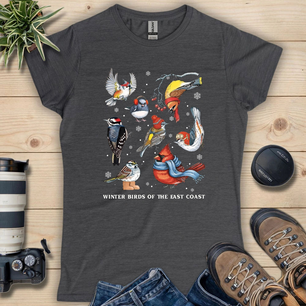 Winter Birds Of East Coast Women's T-shirt