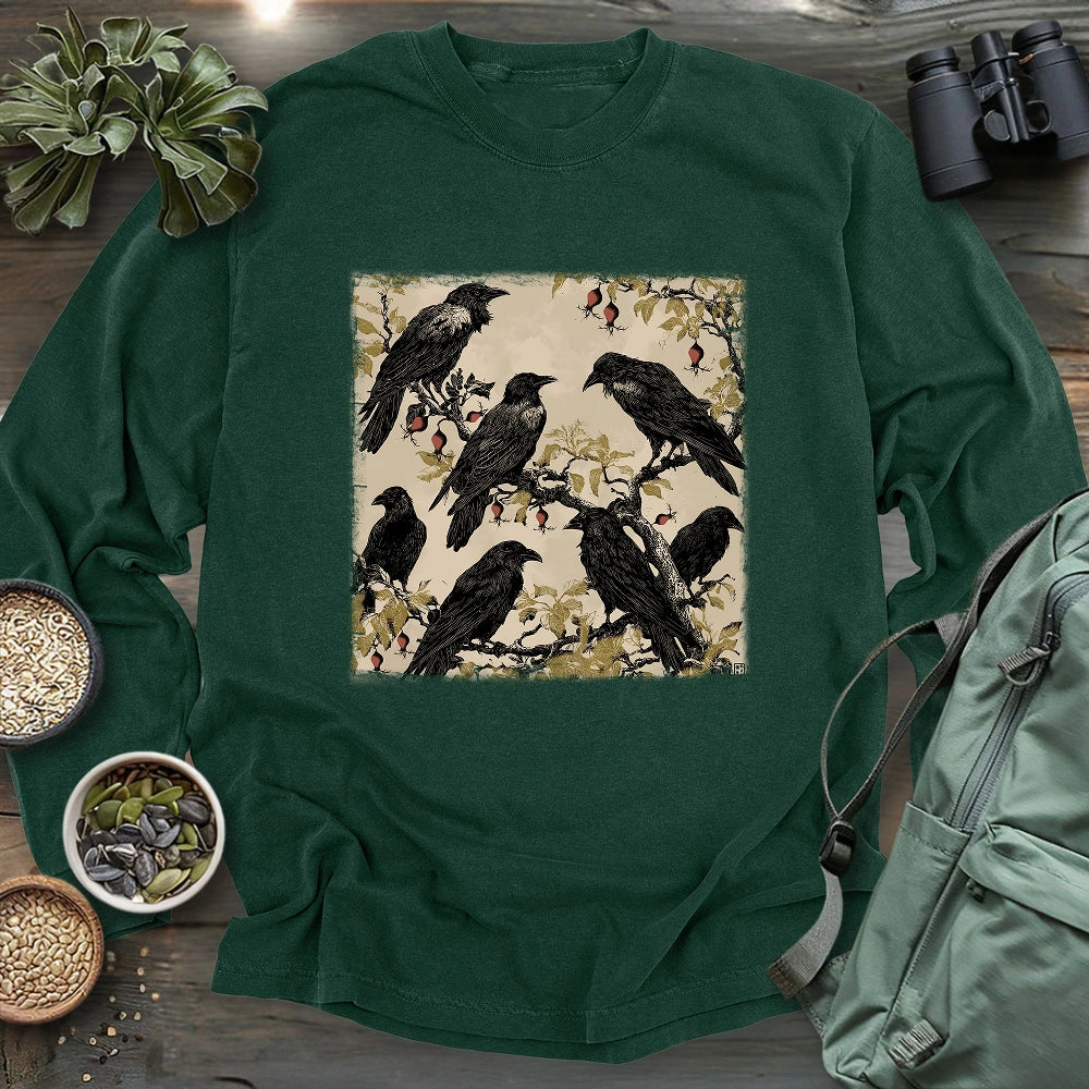 Crow's Secret Garden Long Sleeve T-shirt