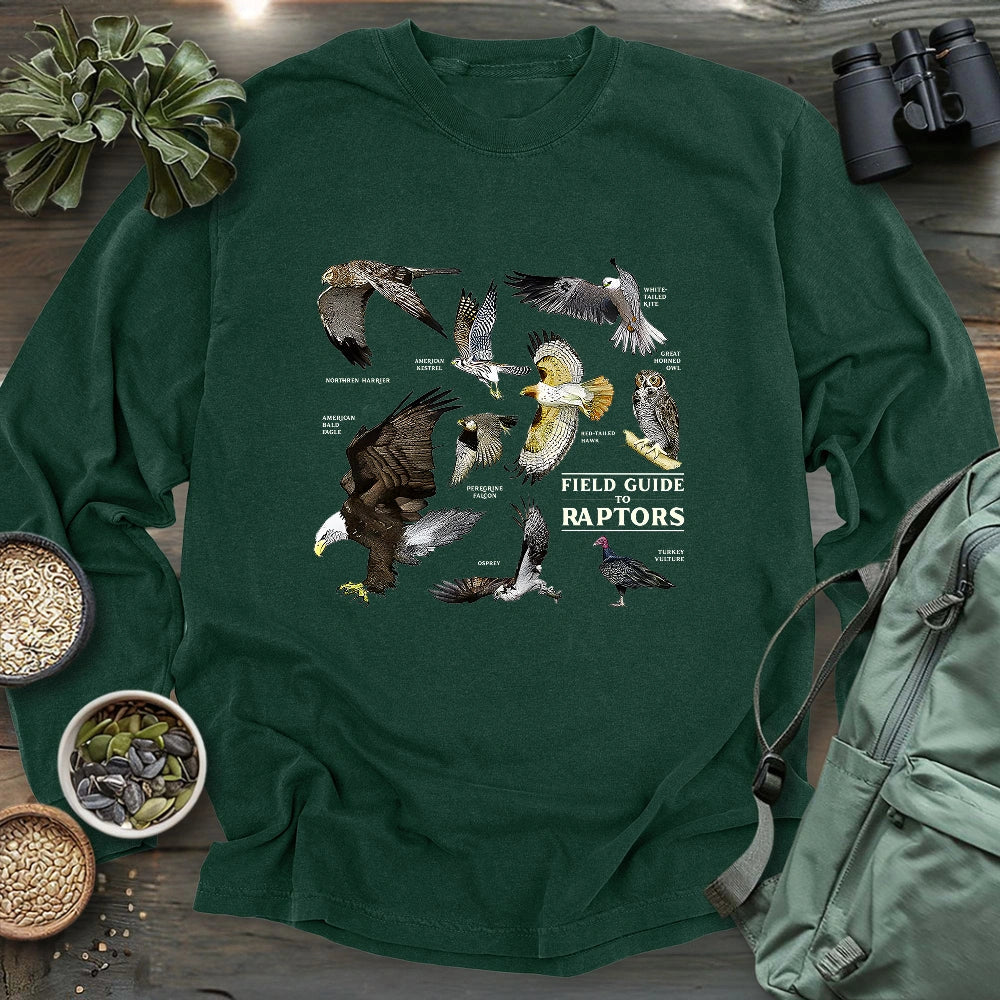 Field Guide To Raptors Long Sleeve T-shirt