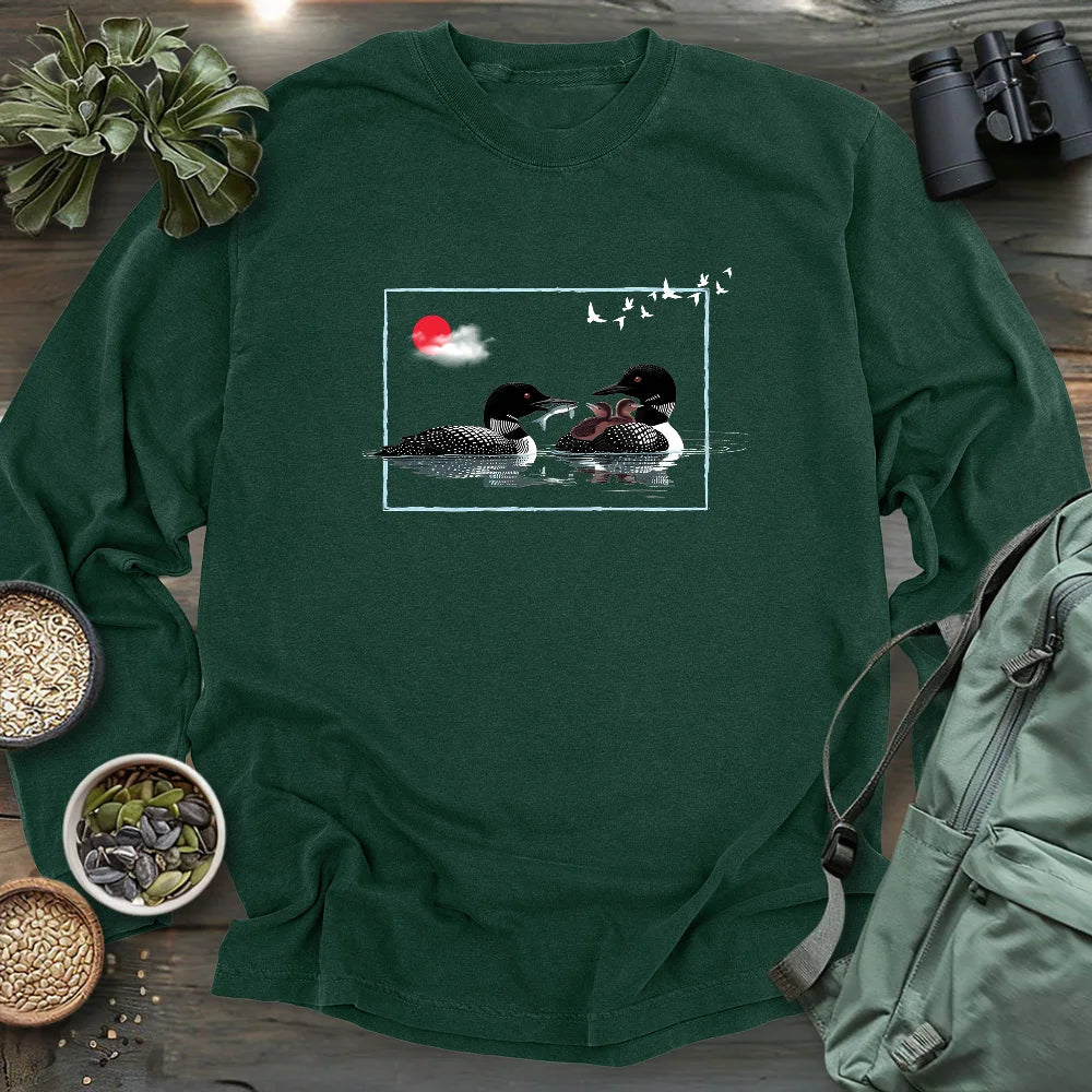Loon Family Long Sleeve T-shirt
