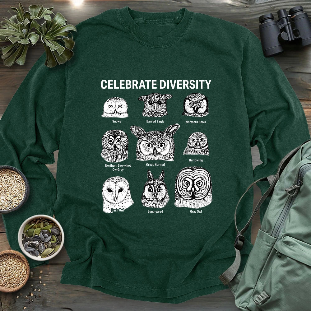 Owl Profiles Long Sleeve T-shirt