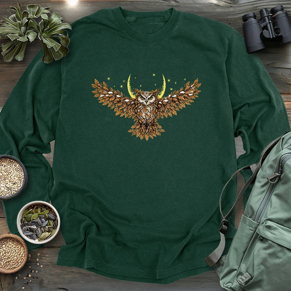 The Leafborne Owl Long Sleeve T-shirt
