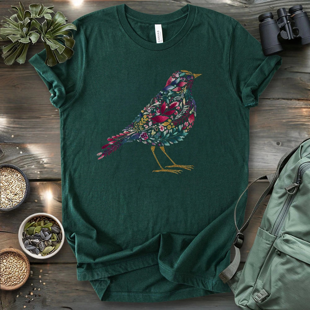 Bird Made By Leaves T-shirt
