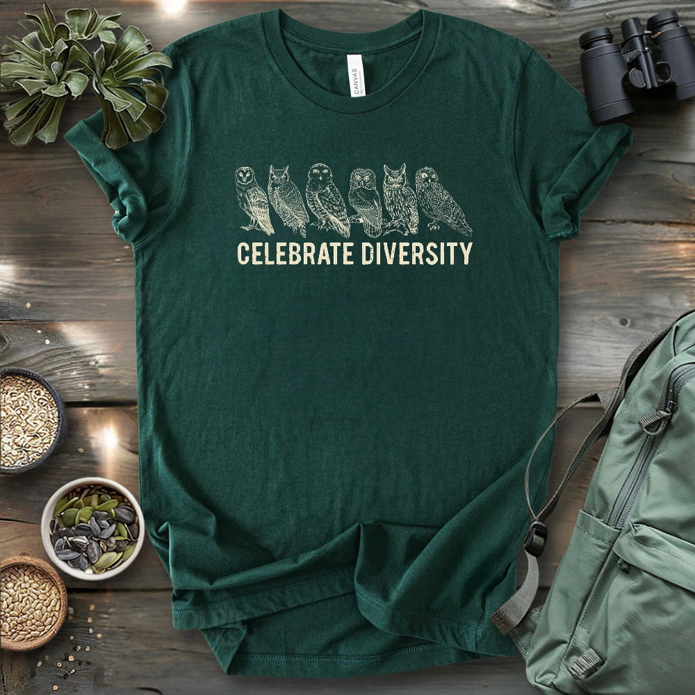 Celebrate Owl Diversity T-shirt