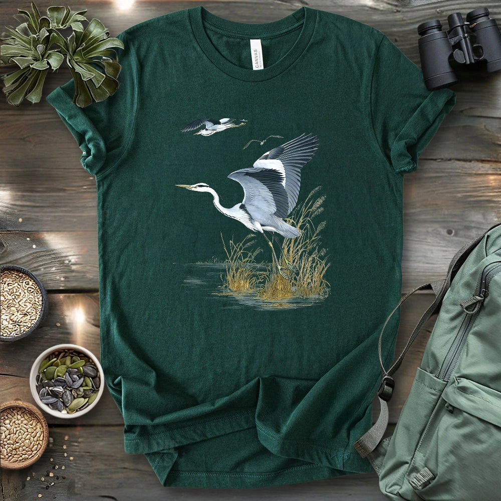 Grace of the Heron T-shirt