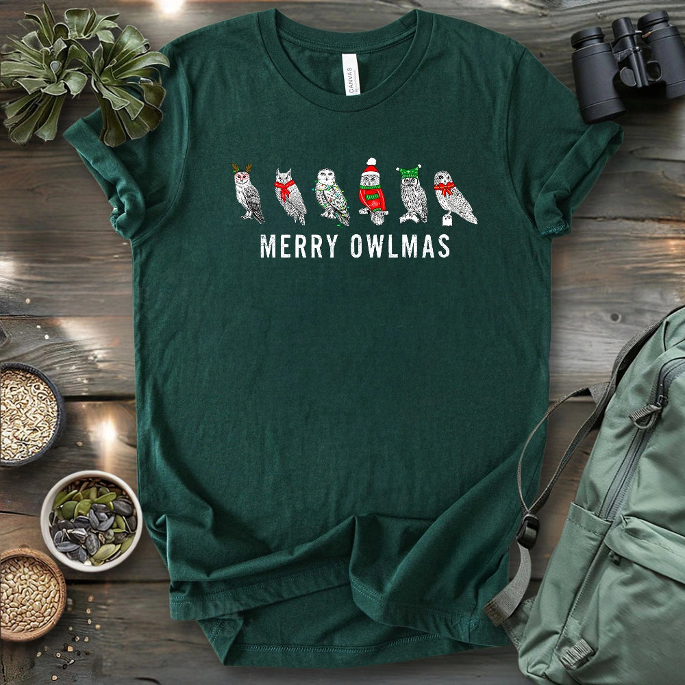 Merry Owlmas T-shirt