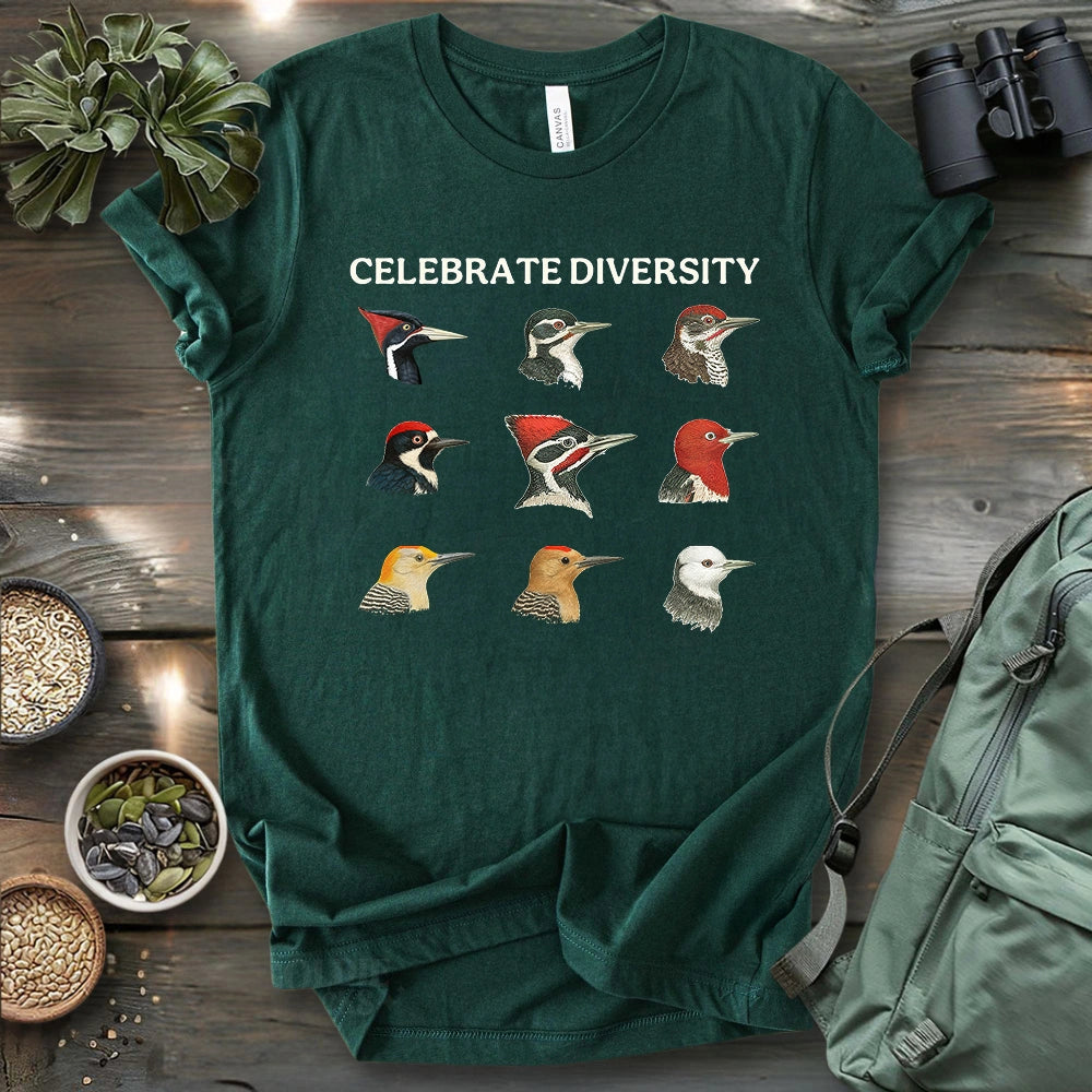 Woodpecker Diversity T-shirt