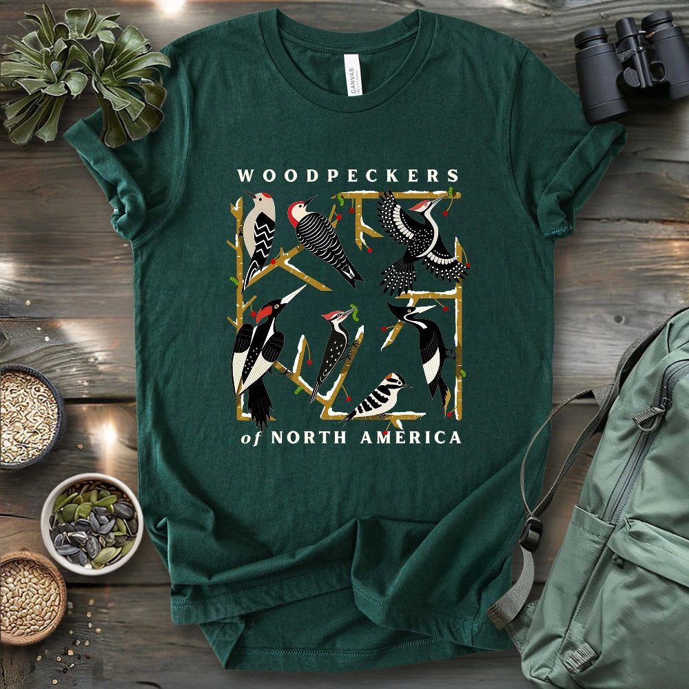 Woodpeckers Of North America T-shirt