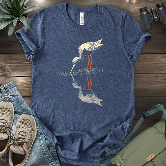 Black-necked Stilt Shadow T-shirt