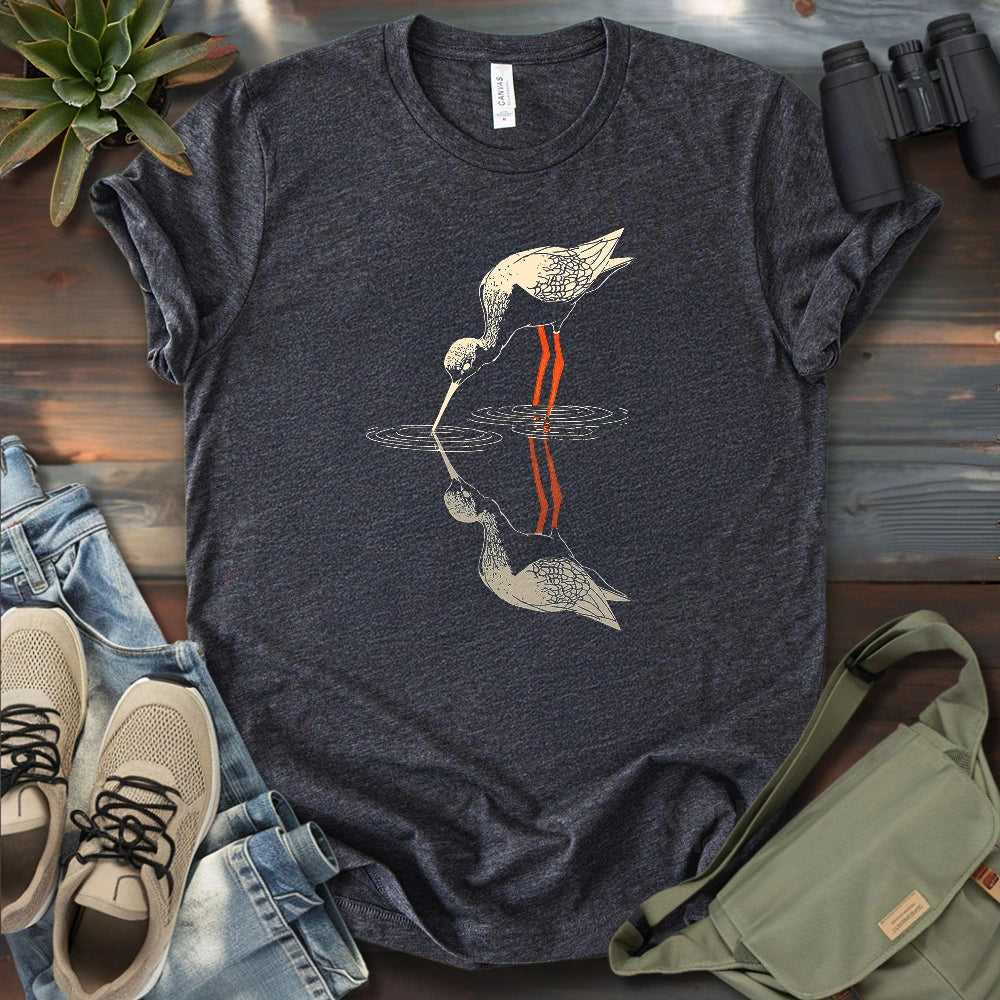 Black-necked Stilt Shadow T-shirt