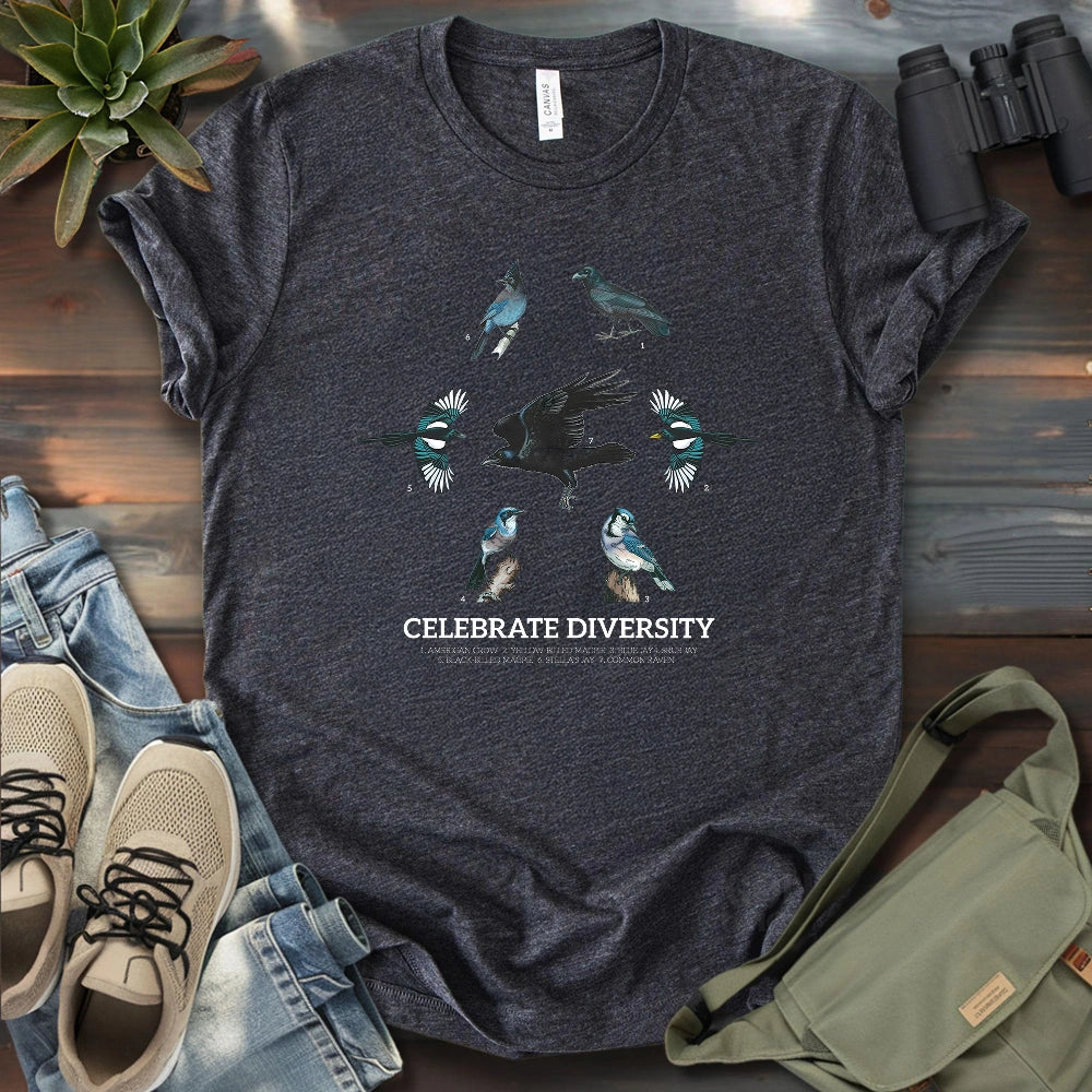 Celebrate Corvid Diversity T-shirt
