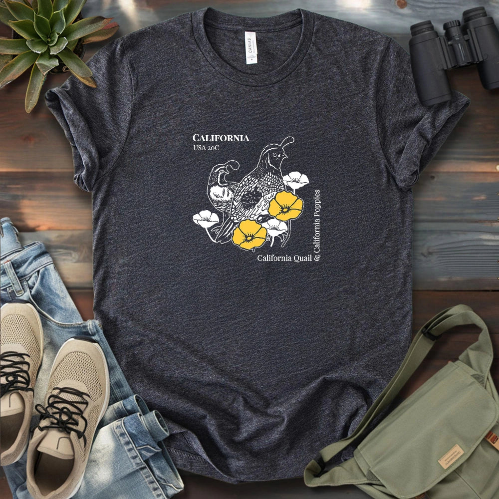Quail Of California T-shirt