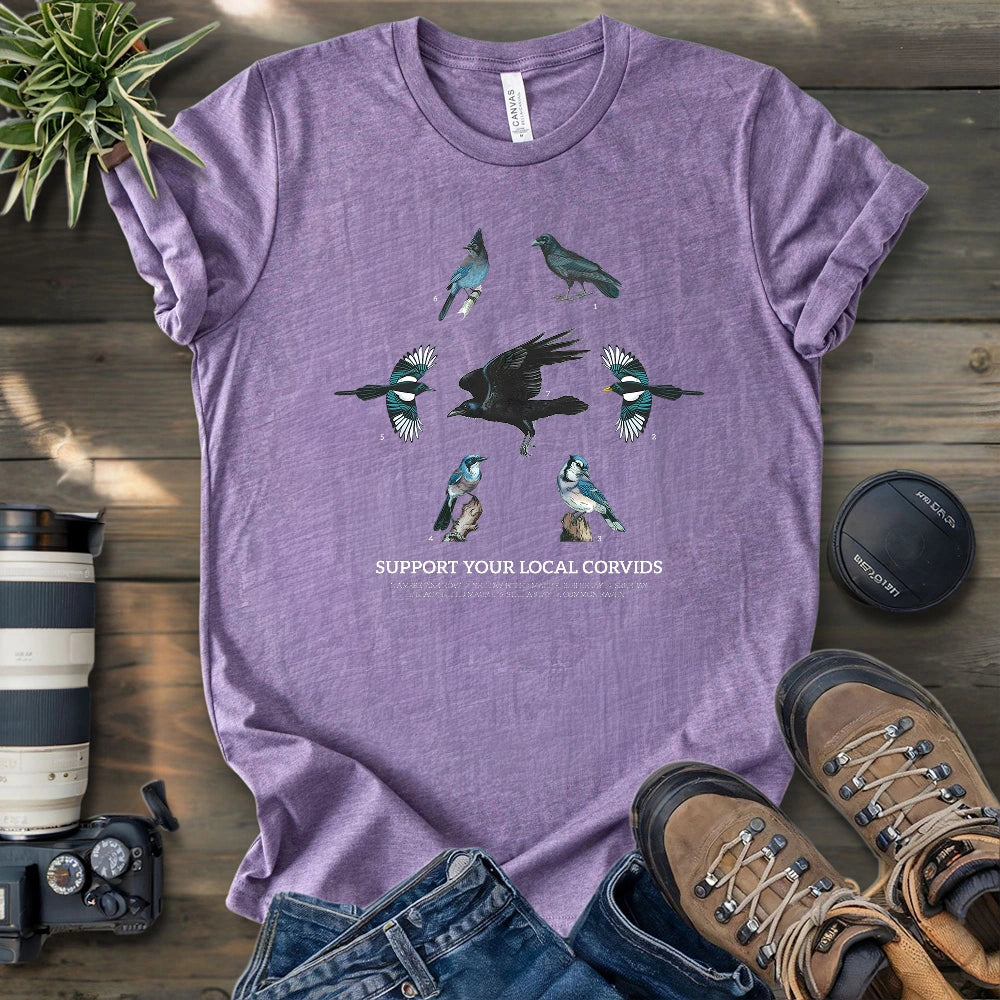 Support Your Local Corvids T-shirt