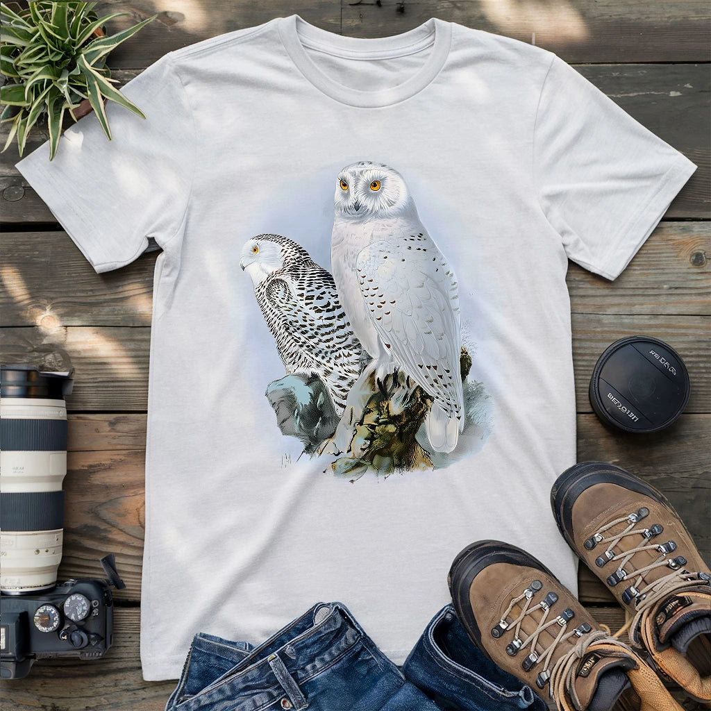 A Snowy Owl Couple T-shirt