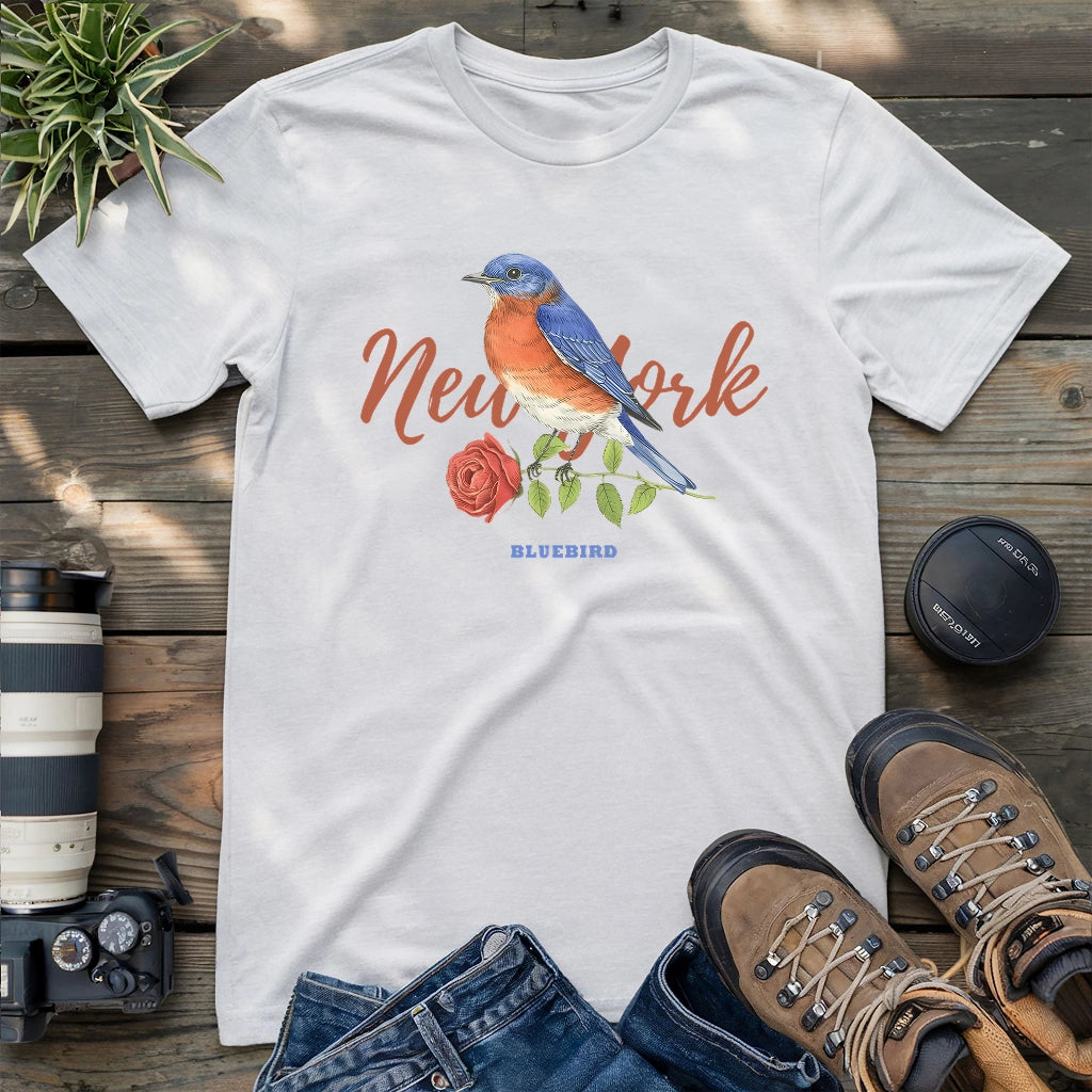 Bluebird In New York T-shirt