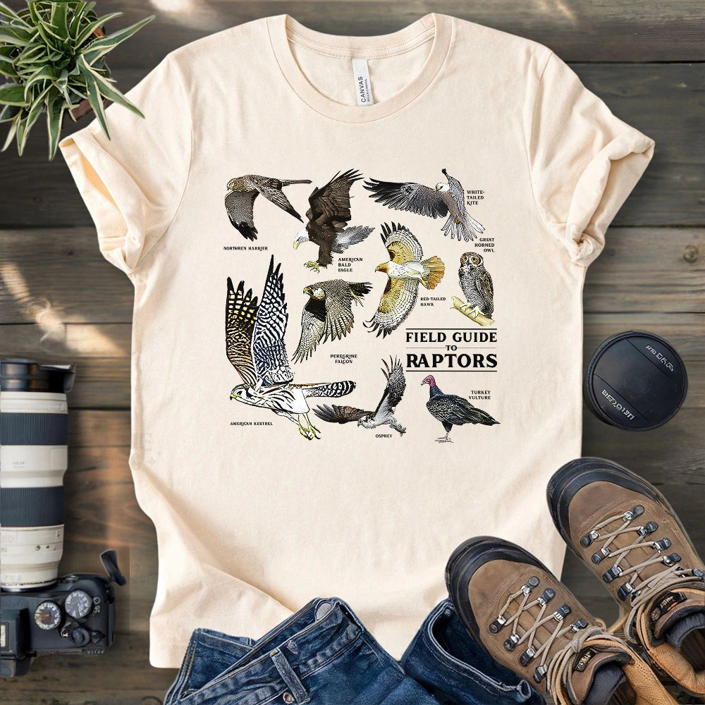 Field Guide To Raptors T-shirt
