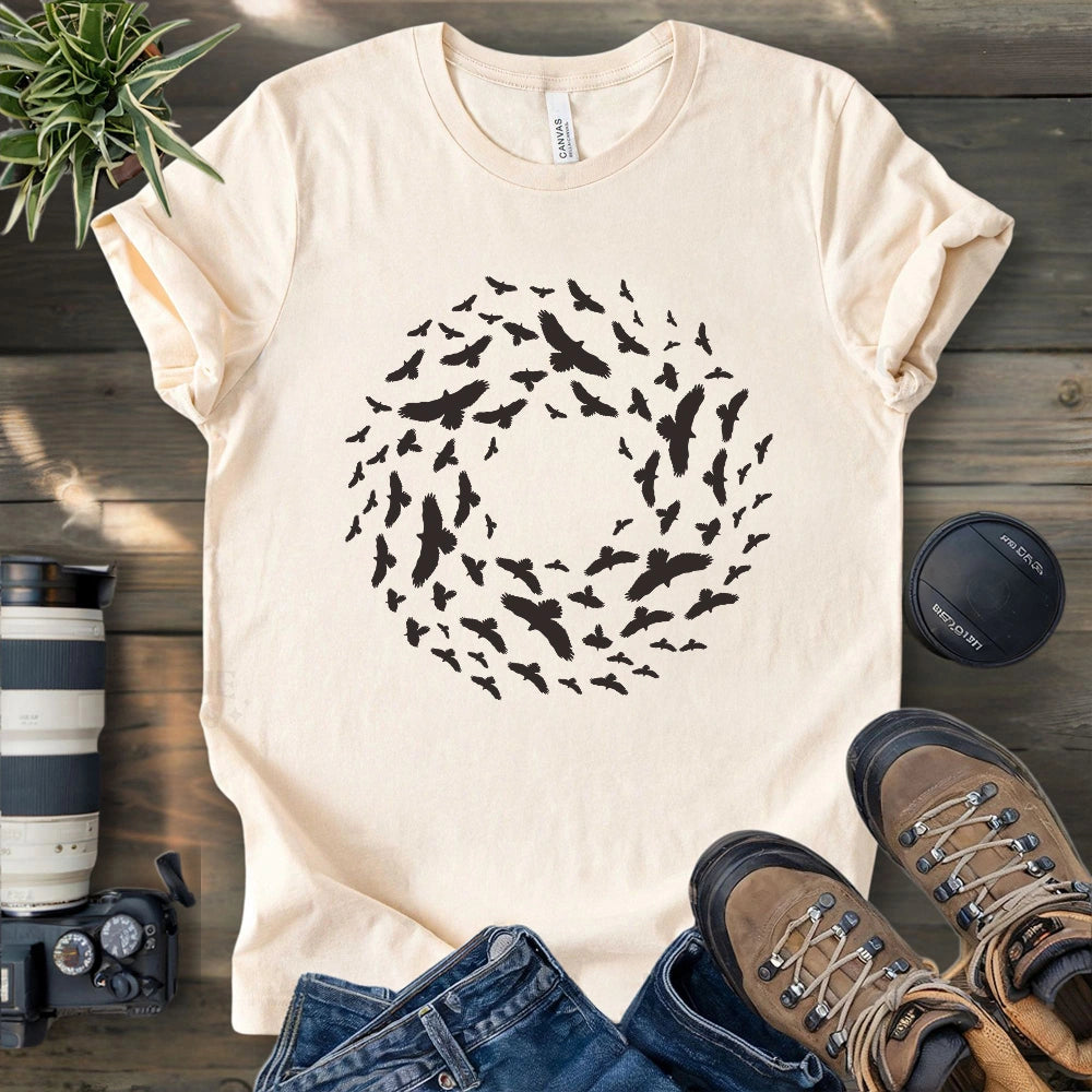 Kettle Of Hawks Migrating T-shirt