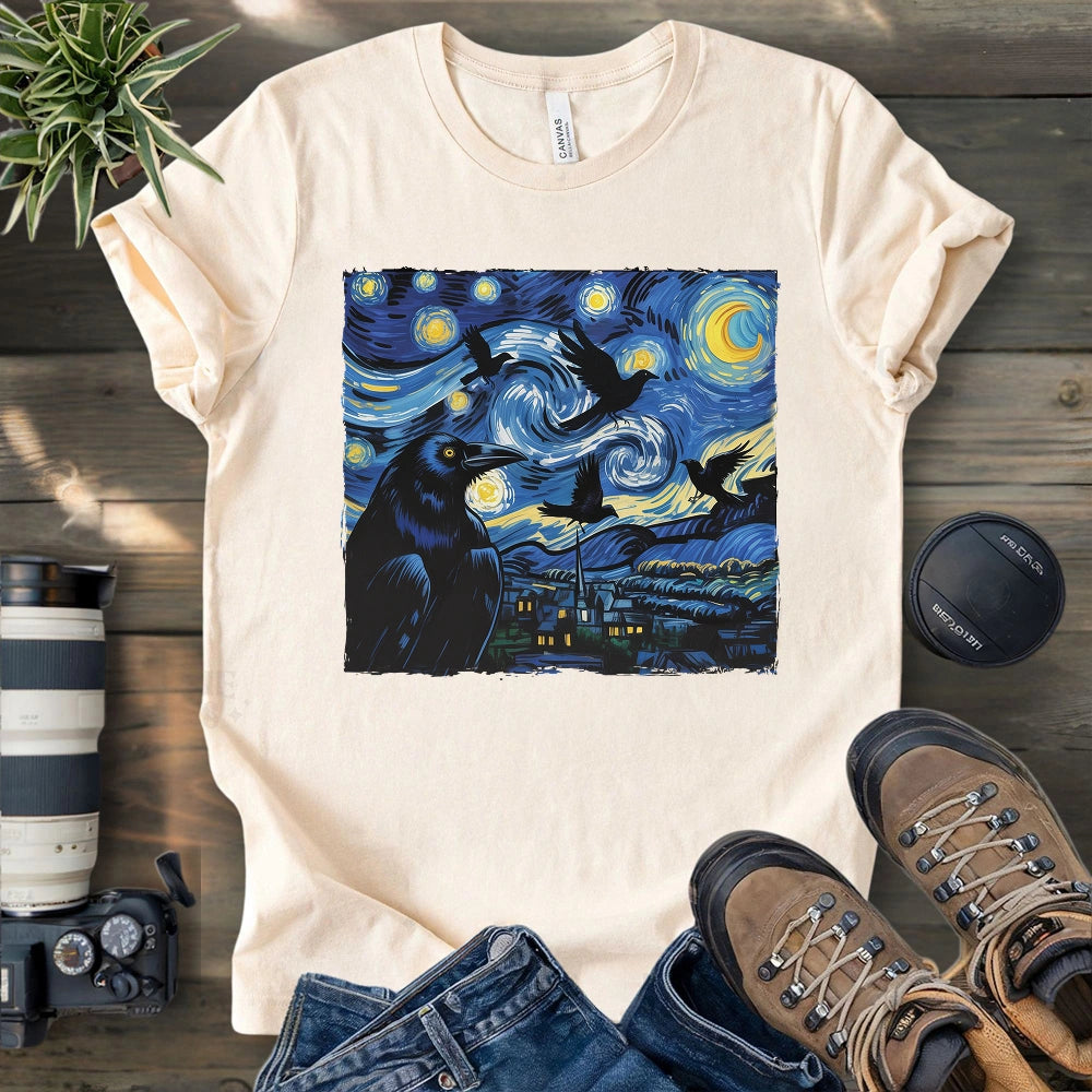Raven Starry Night T-shirt